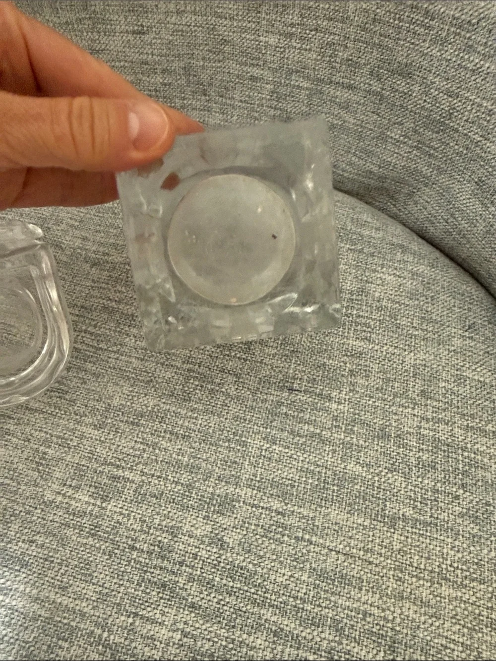 Clear Glass Cross Candle Holder - Home Accents